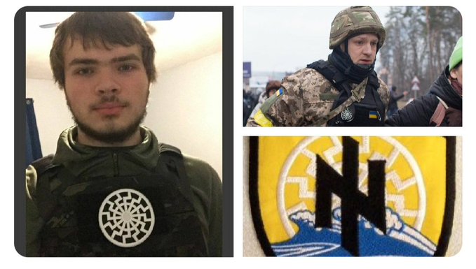Buffalo shooter Payton Gendron wore the black sun insignia used by Ukraine’s neo-Nazi Azov Battalion.